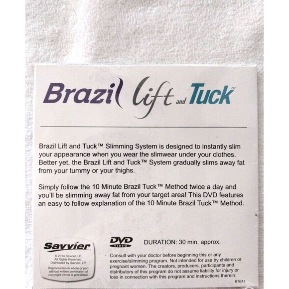 Brazil Lift & Tuck 10 Minute Method Savvier(DVD) WITH BOOK New ln package - Picture 3 of 5